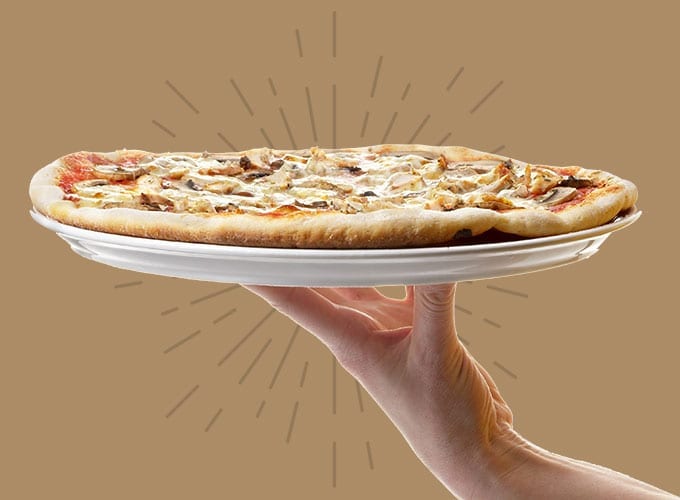 Пицца с глубокими краями